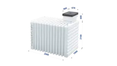 Погреб Т 3000 Тингард 11000 л.(2900x1900x2700см;850кг;белый) - арт.553973