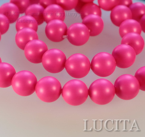 5810 Хрустальный жемчуг Сваровски Crystal Neon Pink круглый 8 мм , 5 шт