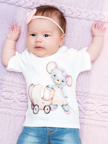 Футболка "Мышка с коляской"