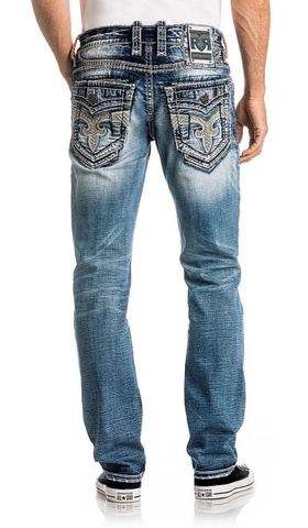 Rock Revival | Джинсы мужские BURRO ALT STRAIGHT RP2396A203 сзади