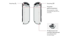 Игровая консоль Nintendo Switch (Гонконг, OLED-модель, цвет неоновый красный / синий)