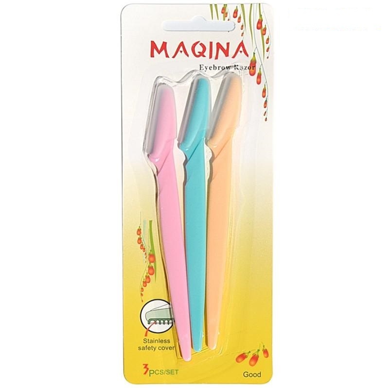 

Набор бритв MAQINA для бровей и лица, 3 шт