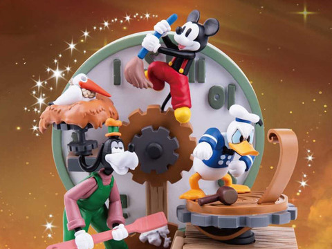 Чистильщики часов Микки Маус Гуфи Дональд Дак статуэтка Disney D-Stage