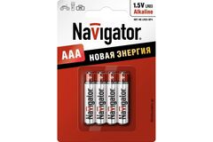 Элемент питания Navigator NBT-NE-LR03-BP4 94 751 (ААА) (уп/4шт)