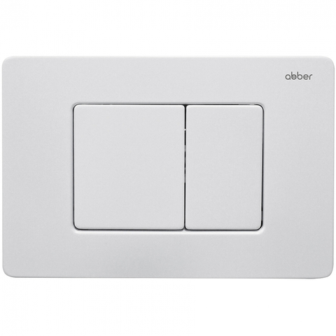 Abber AC0120MW Кнопка смыва, цвет: белый матовый
