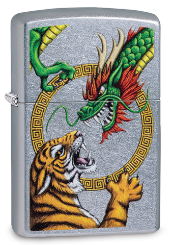 Зажигалка Zippo Chinese Dragon Design с покрытием Street Chrome (29837) | Wenger-Victorinox.Ru