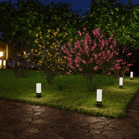 Ландшафтный светодиодный светильник черный IP54 1536 TECHNO LED