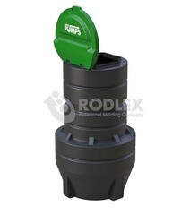 Комплектные КНС RODLEX PUMPS™ с трубной обвязкой из ПЭ DN50
без насосов. Родлекс D=1400, H=3000(1800x1800x3000см;260кг;) - арт.559859