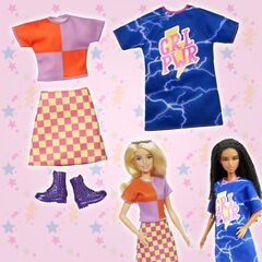 Два комплекта модной одежды и аксессуаров для куклы Барби, Barbie Girl Power