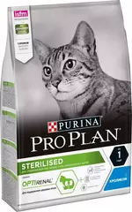 Сухой корм Pro Plan Sterilised для стерилизованных кошек, кролик, 3 кг