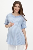 Блузка для беременных 09589 голубой