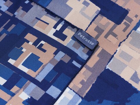 Платок 90х90 Petrusse Ariane Marine