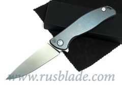 Shirogorov Flipper 95 М390 Blue Anod 