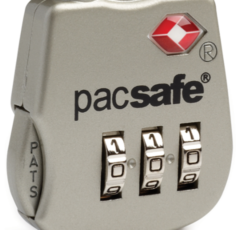 Картинка замок багажный Pacsafe Prosafe 800 серебряный - 2