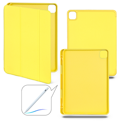 Чехол книжка-подставка Smart Case Pensil со слотом для стилуса для iPad Pro 4 (11") - 2022 (Желтый / Yellow)