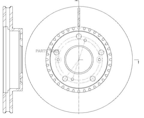 Диск тормозной вентилируемый G-brake  GR-20342