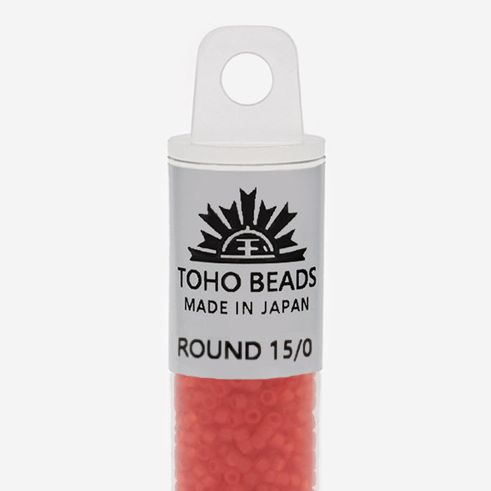 Японский бисер TOHO Round 15/0 (№5F), прозрачный матовый