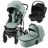 Комплект 3в1 коляска Smile 5Z, Jade Green + BABY-SAFE CORE Space Black