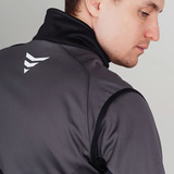 Лыжный разминочный жилет Nordski Premium Black-Graphite 2022