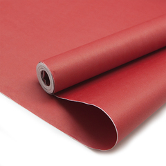 Упаковочная бумага крафт, Однотонный, Тонировка, Красный, двухсторонний, 0,7*10 м