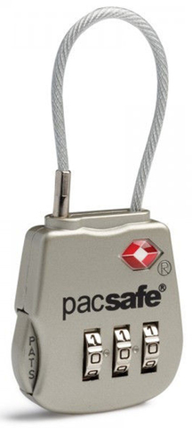 Картинка замок багажный Pacsafe Prosafe 800 серебряный - 1