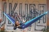 Картинка гамак туристический Ticket to the Moon king size hammock Royal Blue/Turquoise - 5