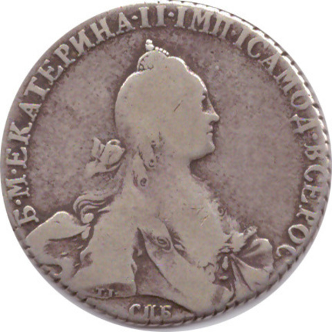 1 рубль 1769 г. СПБ СА. Екатерина II. F