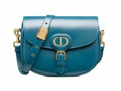 Сумка Dior Bobby, средний формат синий