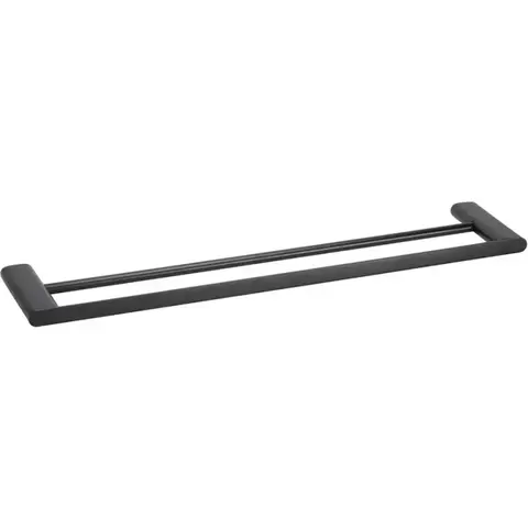 Bemeta 167104050 ORGANIC BLACK Полотенцедержатель двойной черный матовый