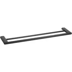 Bemeta 167104050 ORGANIC BLACK Полотенцедержатель двойной черный матовый фото