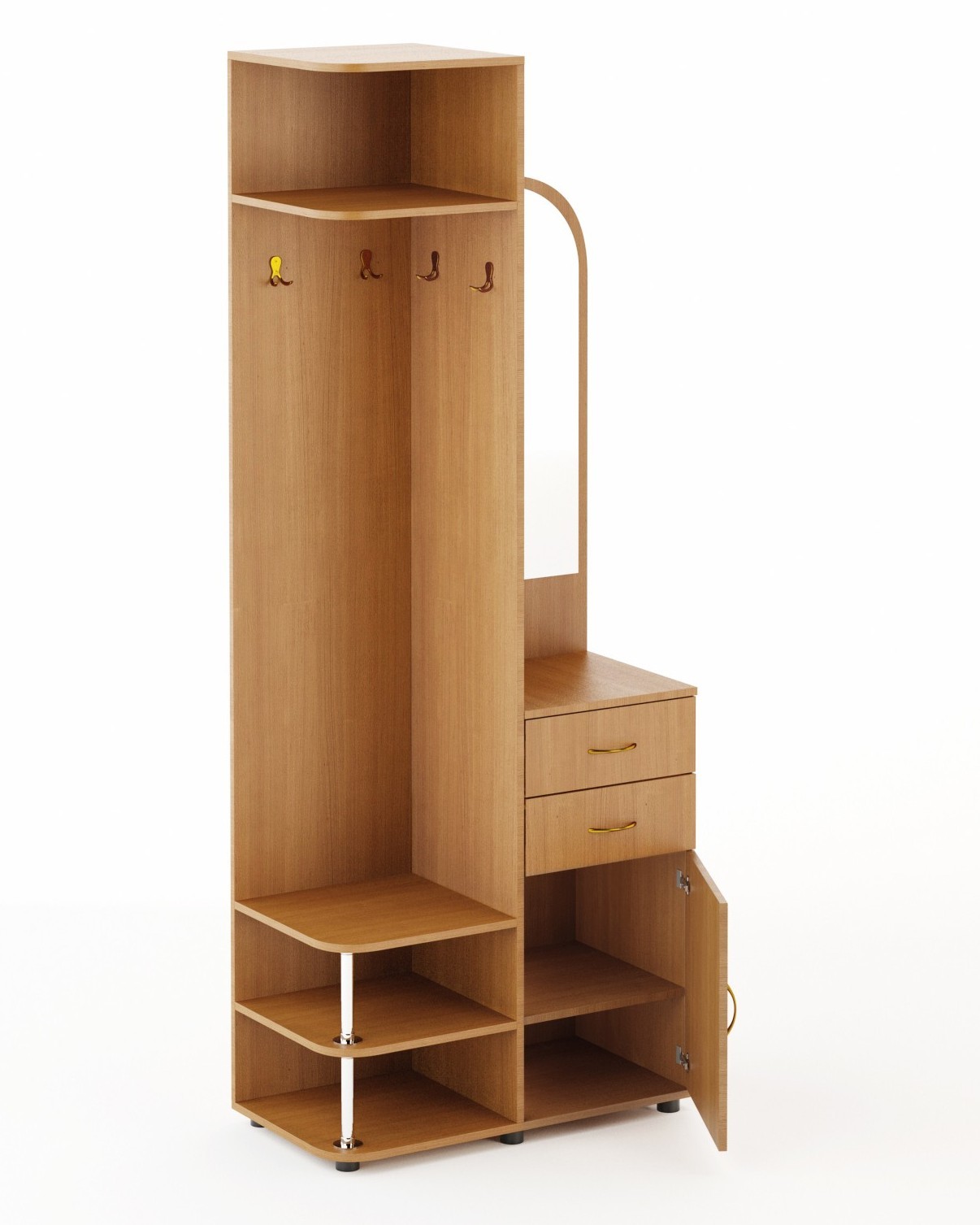 угловые мини прихожие для маленького коридора