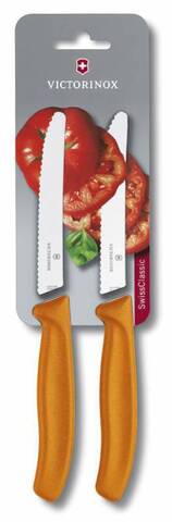 Нож Victorinox с волнистым лезвием, оранжевый (6.7836.L119)