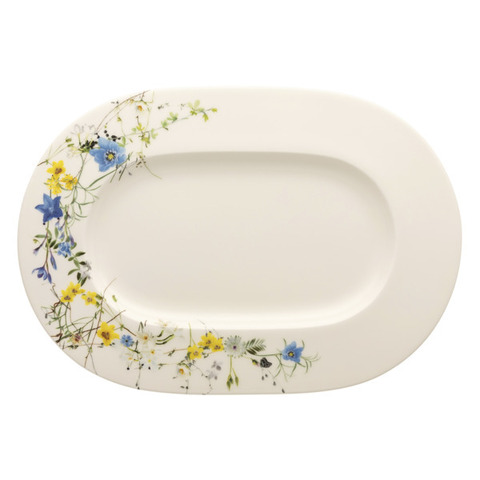 Блюдо овальное 34см Rosenthal Альпийские цветы