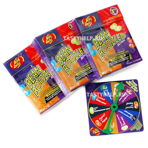 Игра Bean Boozled (Бин Бузлд) 3 х 45 гр. + диск в подарок, 135 г.