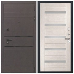 Купить Входная дверь L 43 - ЛУ 22 экошпон капучино