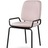 Стул ror, double frame, велюр, черный/розовый