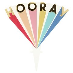 Акриловый топпер цветной "Hooray"