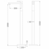 Abber AF8241NG Смеситель Daheim AF8241NG напольный для раковины, никель