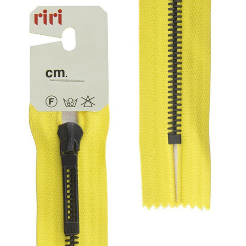 Молнии riri звено BI, слайдер STAB, неразъёмная карманная, 6 мм, цвет 2304, желтый