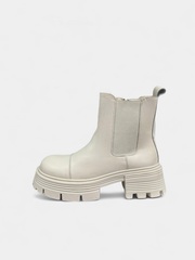 Белые зимние челси с замком