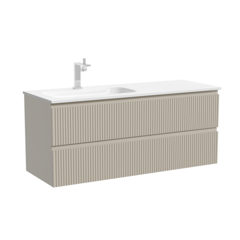 SNR120LCE Тумба SANCOS подвесная левая Snob R 120 (Beige Soft)