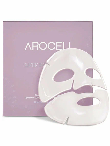 Arocell Super Power Mask EX, Концентрированная ампульная гидрогелевая маска с низкомолекулярным коллагеном, 42 г