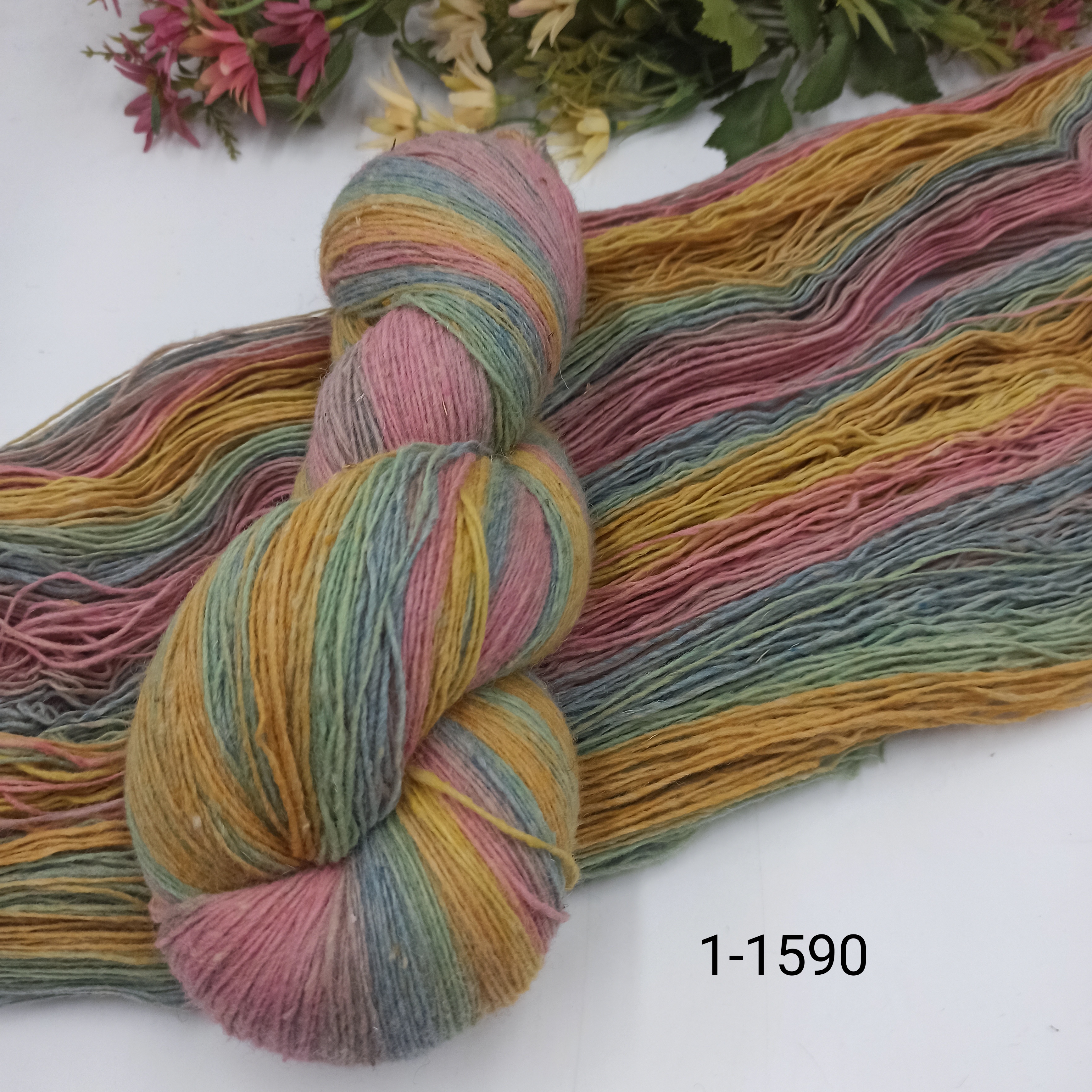 Дундага 6/1 шерсть секционного окрашивания 01-1590 420м/100гр