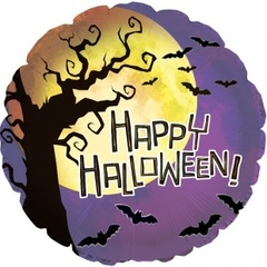 СТI 18''/46см, Круг, Ночь на Хэллоуин, Фиолетовый.