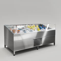 Напольная витрина для выкладки соков и фруктов на льду Finist VJ/800