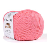 Пряжа Gazzal Baby Wool 828 розовый