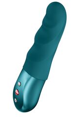 Зеленый вибратор-пульсатор Stronic Petite - 17 см.