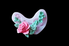 Силиконовый молд № 2121 Угловой с розами