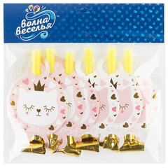 Карнавальные язычки гудки Котенок Принцесса