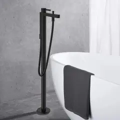 Смеситель для ванны, напольный, черный Hansgrohe Vivenis 75445670
